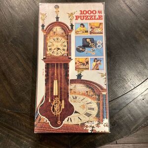VTG 1984 Jumbo Dutch 1000 Piece Puzzle 54” Clock SEALED NEW